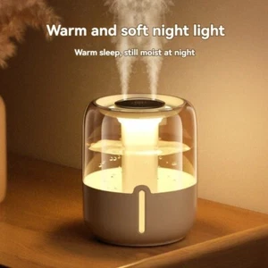 6L Luftbefeuchter mit 2 Düsen, Diffuser für ätherische Öle, LED, große Kapazität - Bild 1 von 4