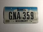 2018 IOWA  License Plate WOODBURY County