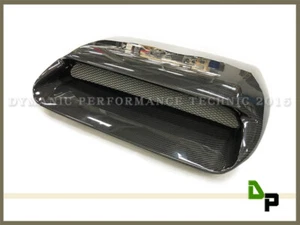 DP Style Carbon Fiber Scoop Hood Bonnet Vent For 2015-2019 Subaru WRX STI - Picture 1 of 2