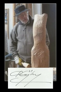 André Eijberg (1929-2012) - Sculpteur & céramiste belge - Carte signée + Photo - Picture 1 of 3