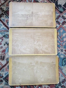 3er Set Stereoviews JAFFREY NH CENTENNIAL 20. August 1873 Zelt, Massen - mit Etiketten - Bild 1 von 9