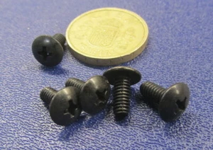 Truss Head Phillips 18-8 Stainless Black Oxide Screw 8-32 x 1/4" L, 50 Pcs - Picture 1 of 10