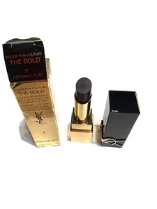 YSL Rouge ROUGE PUR COUTURE LONG LASTING LIP CARE 9Undeniable Plum  BNIB - Picture 1 of 2