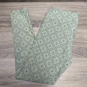 Lularoe Tall & Curvy TC OS Leggings Check geometrisch Meeresschaum grün - Bild 1 von 6