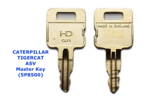 2 x CATERPILLAR CAT Master Plant Excavator Digger Keys + FAST FREE POST ! - Picture 1 of 2