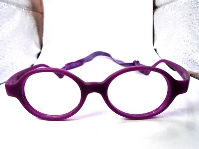Miraflex BABY LUX P Purple 38-17-117 Plastic Kids Eyeglasses Frame Made in Italy - Image 1 of 4