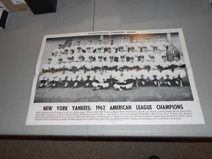 1962 NEW YORK YANKEES AMERICAN LEAGUE PHOTO "FROM MAGAZINE" MANTLE  12X19 RARE - Picture 1 of 8