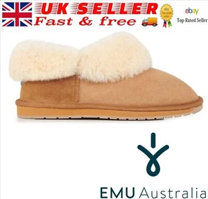 EMU Australia Platinum Mintaro Ladies suede slipper Chestnut FREE CARRIAGE