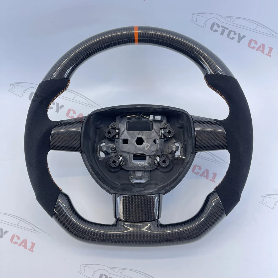 Custom Carbon Fiber Steering Wheel for Ford Focus MK2 ST225 — 第 1/4 张图片