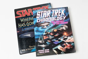 Star Trek Chronology/Where No One Has Gone Before A History in Pictures/ 2 books - Picture 1 of 12