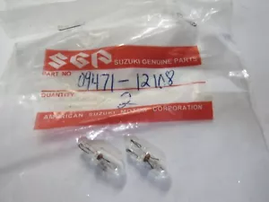 Suzuki OEM NOS Motorcycle P/N 09471-12108 Vintage Bulb 12V1.7W SOLD AS 2 - Picture 1 of 2