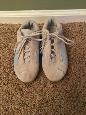 Puma Women’s Size 9.5 Gray Teal Blue Casual Lace Up Shoe Sneaker - Image 1 of 4