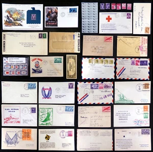 World War II Collection: Vintage Mixed Lot, Censored US Army Navy 1940s WW2 WWII - Picture 1 of 10