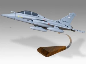 Dassault Rafale French Air Force Desk Wood Airplane New Model Large Scale 1/32 - Picture 1 of 13