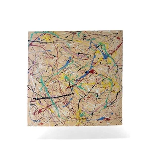 "Flickering Lights" by Elena Vaisman signed orginal acrylic wrapped canvas 30x30 - Picture 1 of 7