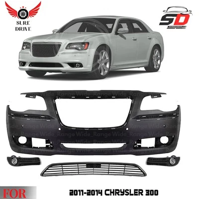Front Bumper Cover Paintable & Grille Assembly For 2011-2014 Chrysler 300 - Image 1 of 4