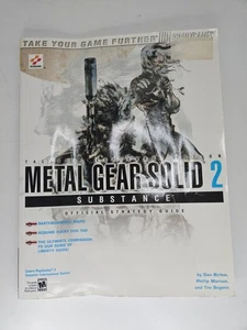 Metal Gear Solid 2 Sustance Strategy Guide Brady Games Signature Series - Imagen 1 de 6