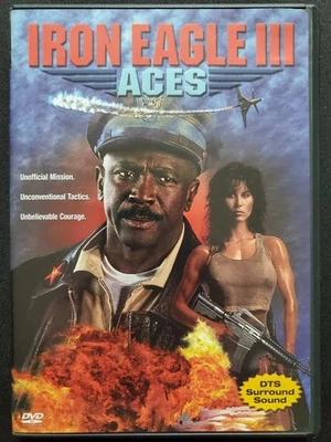 Iron Eagle 3 III: Aces DVD w/ Insert Louis Gossett Jr., Sonny Chiba 1992 R1 OOP Foto 1 de 3