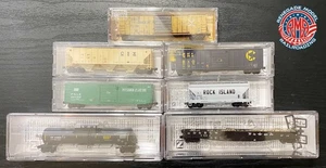 Micro-Trains Konvolut 7 Spur N verschiedene Wagen Achsschenkelkupplungen August gelaufen 2025 - Bild 1 von 9