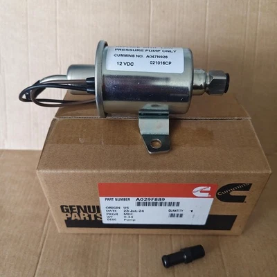 Genuine OEM Cummins A029F889 Fuel Pump 12VDC Replaces A047N926 & A064S966 - Image 1 of 4