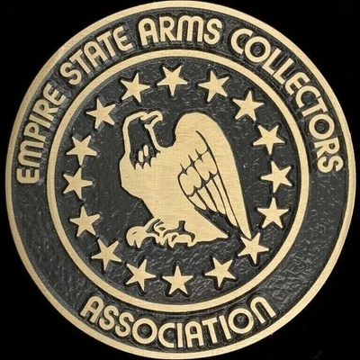 Bronce Empire State Arms Collector Assn Antiguo Gun Show Nuevo de Lote Antiguo Hebilla de Cinturón Foto 1 de 2