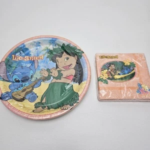 Vintage Lilo And Stitch Party Plates And Napkins - Picture 1 of 6