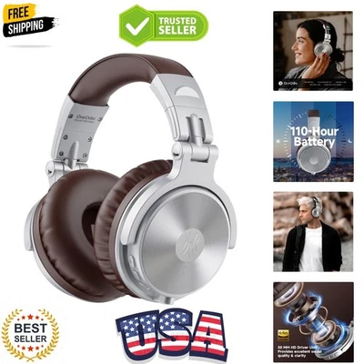 Auriculares Bluetooth Sobre la Oreja, 110 Horas Inalámbricos/Cableados Sonido Estéreo Plegable H... Foto 1 de 4