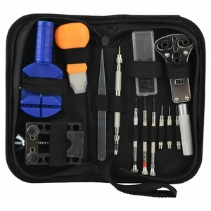 21 PC WATCH REPAIR TOOL KIT CASE OPENER WATCH SPRING BAR HAND REMOVER WITH CASE - Picture 1 of 2