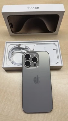 Apple iPhone 15 Pro MTUX3ZD/A 128 GB Natural Titanium 5G ohne Simlock - Bild 1 von 4