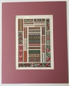 Illuminated Manuscripts Original Antique Chromolithograph Owen Jones c1800 Art - Picture 1 of 21