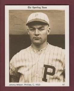#87 JIMMY WILSON, 1923 Phillies | THE SPORTING NEWS 1981 Conlon Collection 4X5