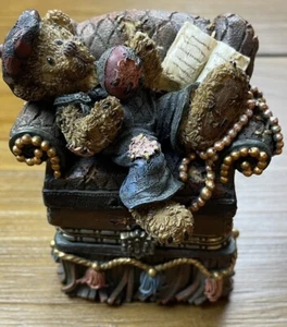 Bear Trinket Jewelry Box Collectible Teddy Bear - Picture 1 of 7