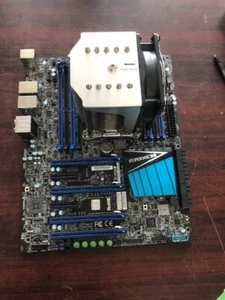 SuperMicro C7X99-OCE MotherBoard +Intel Xeon E5-1650V3 & Supermicro SNK-P0050AP4 - Picture 1 of 7