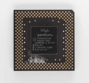 Socket 7 Processor CPU - Intel Pentium 166 - 166MHz - SY037 - TESTED - Picture 1 of 2
