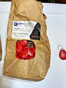GYM MASTER RFID KEY FOBS, RED, BRAND NEW BAG OF95 FAST FREE SHIPPING - Picture 1 of 3
