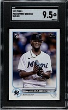 2022 Topps EDWARD CABRERA #566 Short Print SP Rookie Card RC SGC 9.5 MINT+