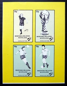 Football 1982 World Cup Scotland Imperf M/Sheet NH541 - Picture 1 of 1