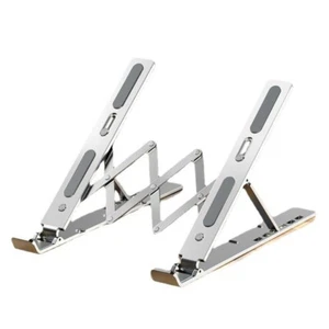 Laptop Stand Height Adjustable PC Riser Portable Aluminum Holder Bracket - Photo 1/8
