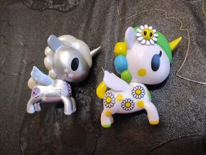 Tokidoki Unicorno Series 3 Cosmo & Margherita Lot of 2 Unicorn Silver & Daisy - Picture 1 of 12
