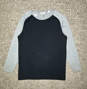GANT Diamond G Men’s T Shirt Crew Neck 3/4” in L/S Raglan Black Grey Size M - Picture 1 of 22