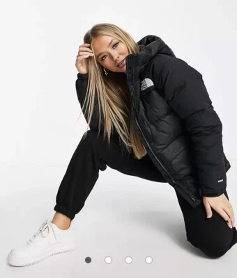 Abrigo acolchado de plumón para mujer The North Face del Himalaya en negro - talla pequeña (nuevo con etiquetas) Foto 1 de 4