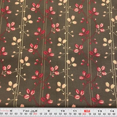 Vintage Garden Dance by Brannock & Patek for Moda Floral Cotton Remnant 11 x 44 - Image 1 of 2