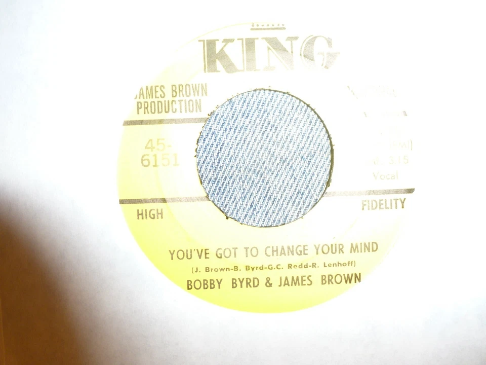 Bobby Byrd & James Brown "You've got to change your mind" promo  Northern soul  Foto 1 de 1