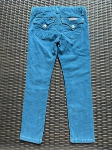 HUDSON Big Kids Girls Stretch Cotton Corduroy Turquoise Jeans Pants sz 5 - Picture 1 of 4