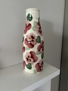 EMMA BRIDGEWATER PINK PANSY, LARGE MILK BOTTLE PANSY, 1st QUALITY NO CCC'S £35 - Picture 1 of 6