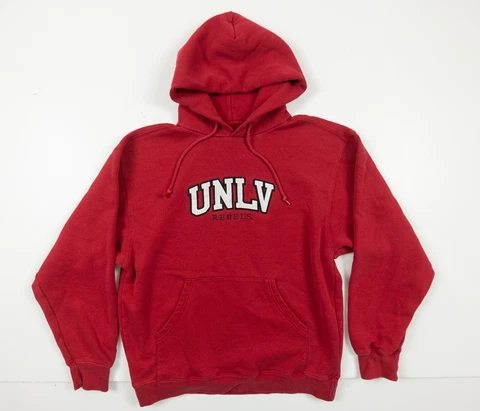 Vintage University of Nevada Las Vegas Sweatshirt Adult Medium Red Hoodie UNLV Cover