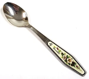 Cucharadita Vintage Royal Albert Flor del Mes Diciembre Plateada AZ680 - Imagen 1 de 3