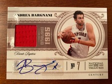 2011-12 National Treasures Century Signatures 22/49 Andrea Bargnani Raptors