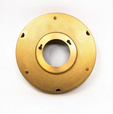 HOME DECORATORS Hexton 52 in. Brushed Gold Ceiling Fan Light Kit Pan Mounting - Image 1 of 2