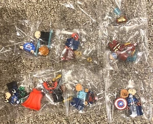 Juego de 7 minifiguras LEGO Marvel Avengers Calendario de Adviento Spider-Man Capitán + - Imagen 1 de 2